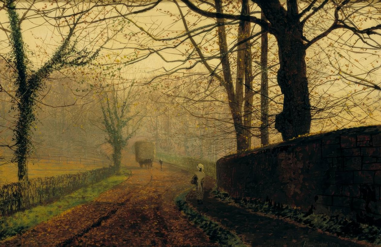 Stapleton Park, poblíž Pontefract, Leeds od John Atkinson Grimshaw