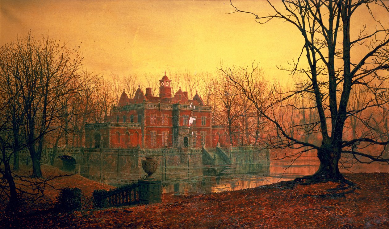Strašidelný dům od John Atkinson Grimshaw
