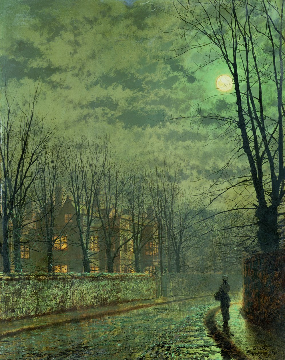 Neznámý obrázek od John Atkinson Grimshaw