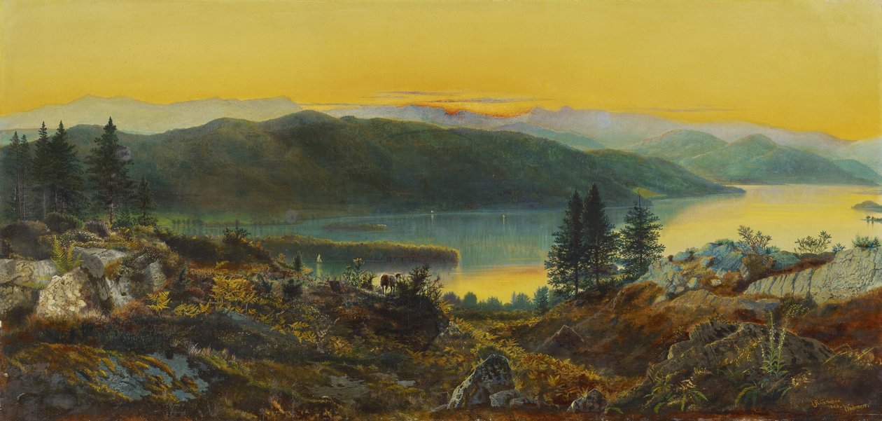 Windermere, 1863 od John Atkinson Grimshaw