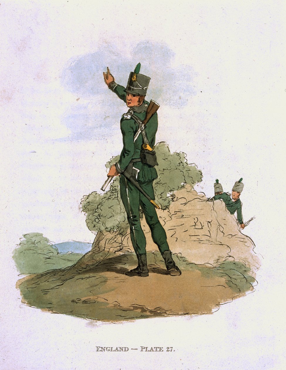 Střelci, kolem roku 1813 od John Augustus Atkinson