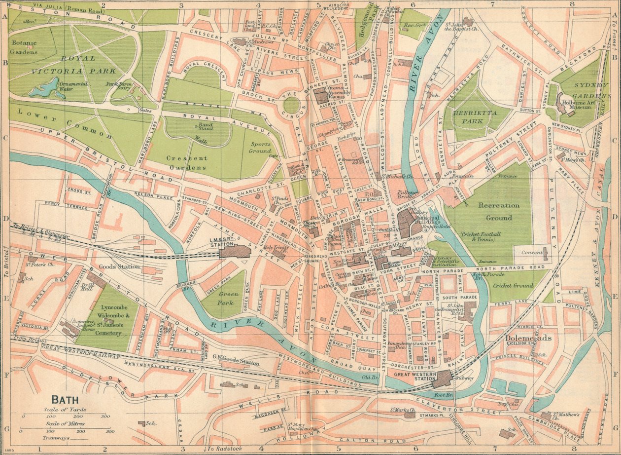Bath c20. století od John Bartholomew