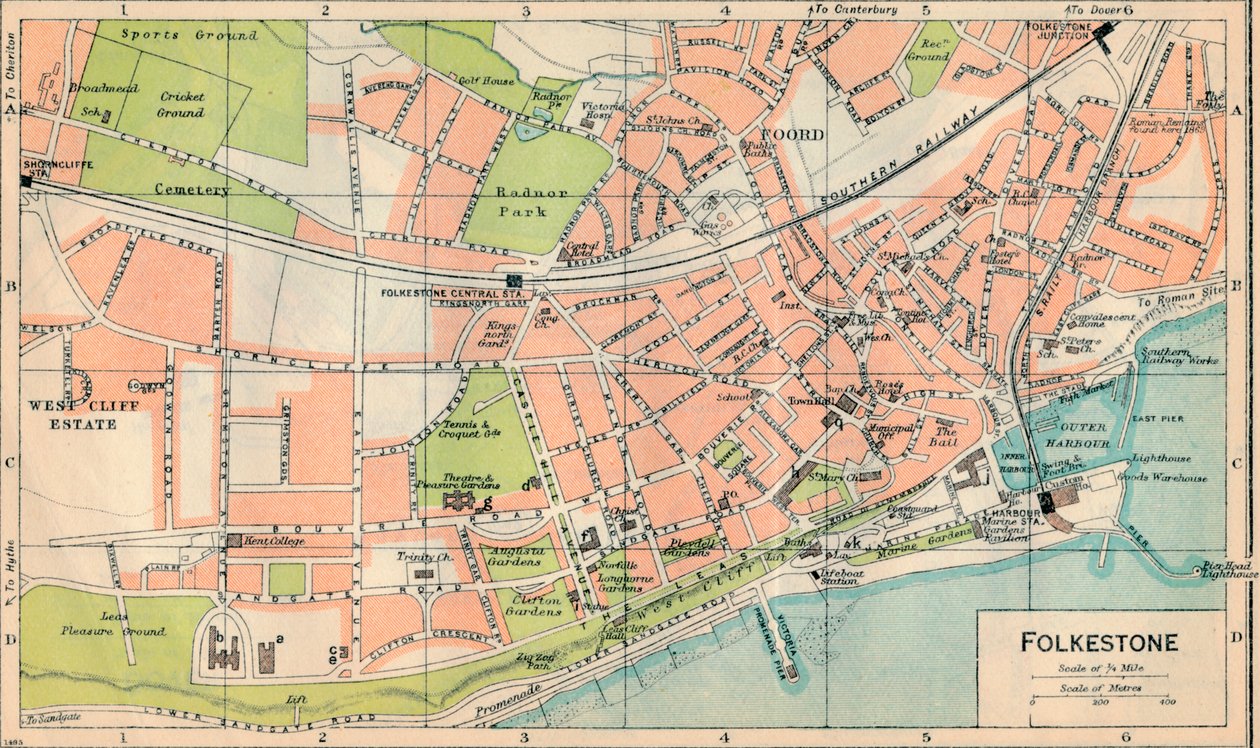 Folkestone, 20. století od John Bartholomew