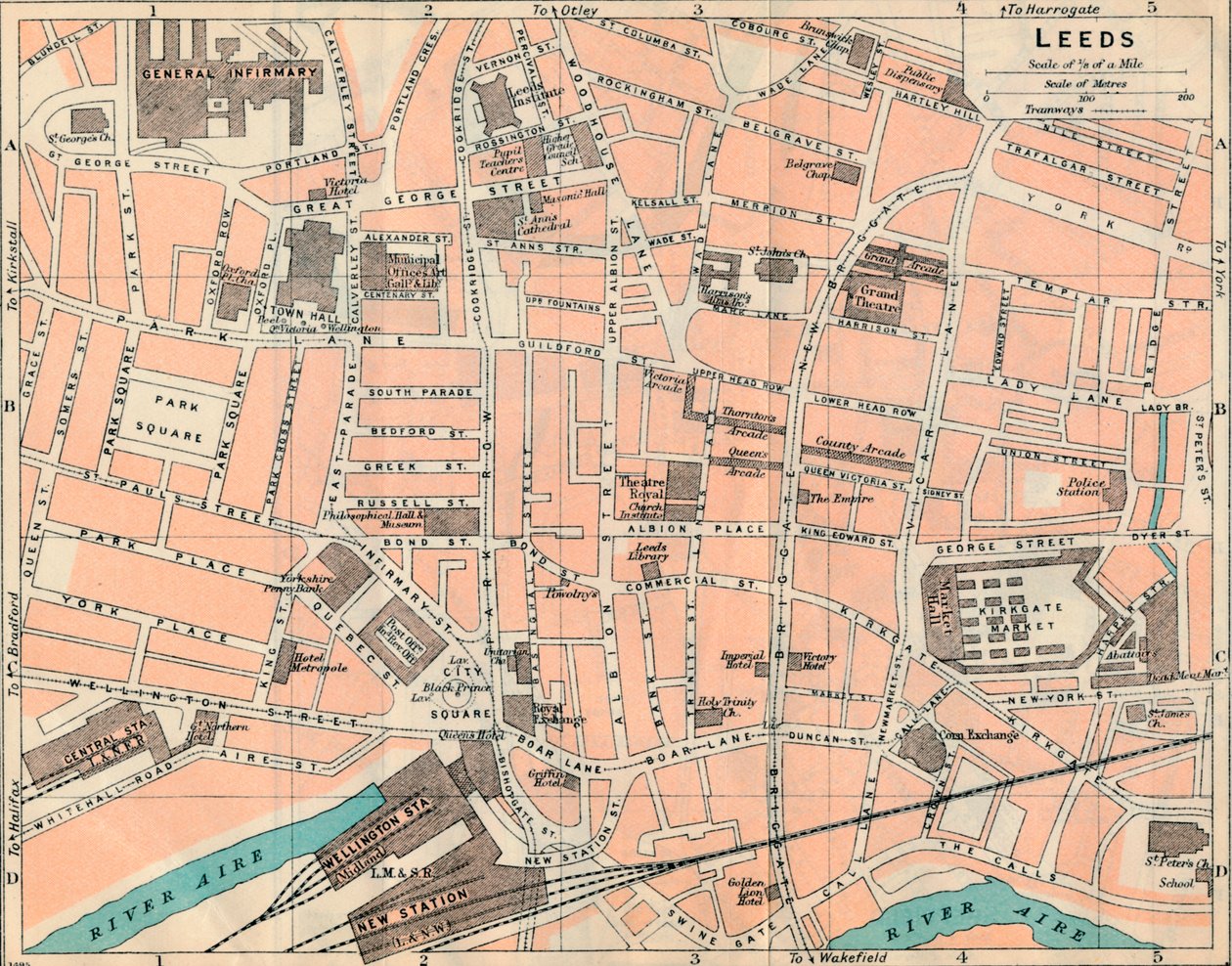 Leeds, 20. století od John Bartholomew