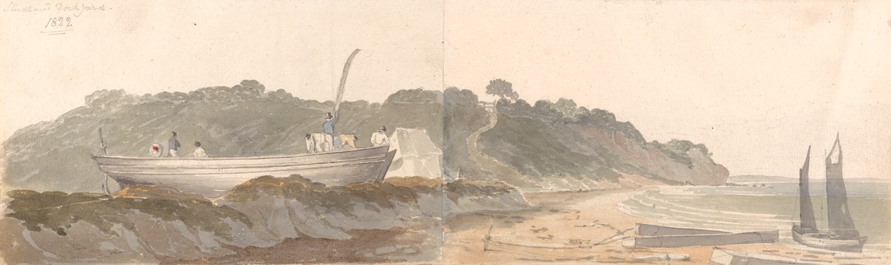 Studland Dock Yard od John Baverstock Knight