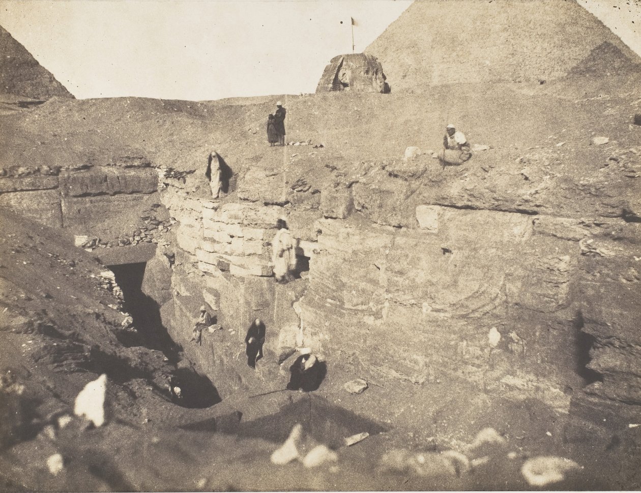 Vykopávky poblíž Sfingy, 1853. od John Beasley Greene