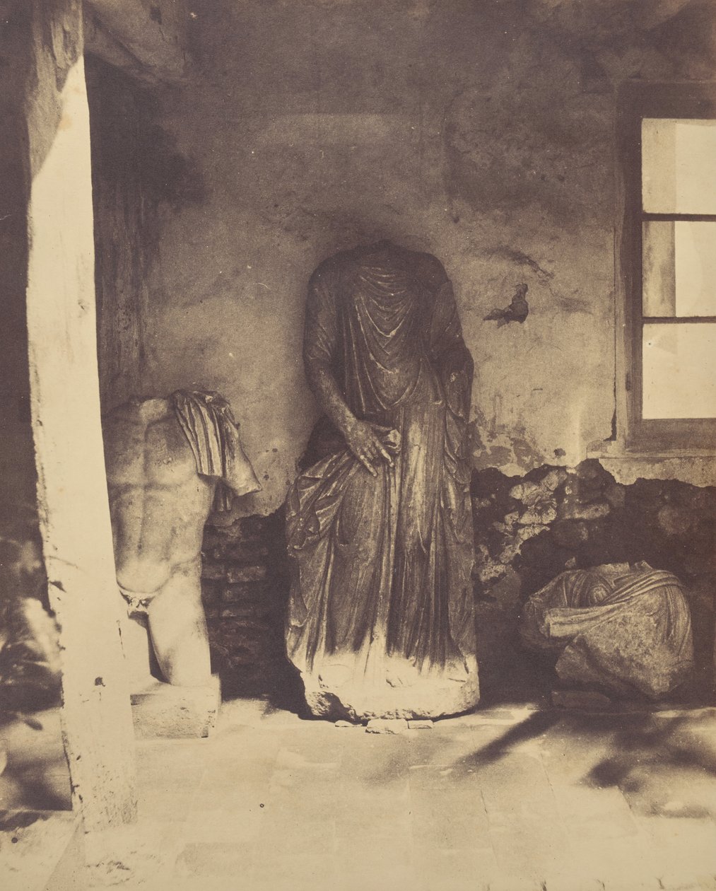 Bez názvu [Římské sochy, Cherchellovo muzeum], 1856. od John Beasley Greene