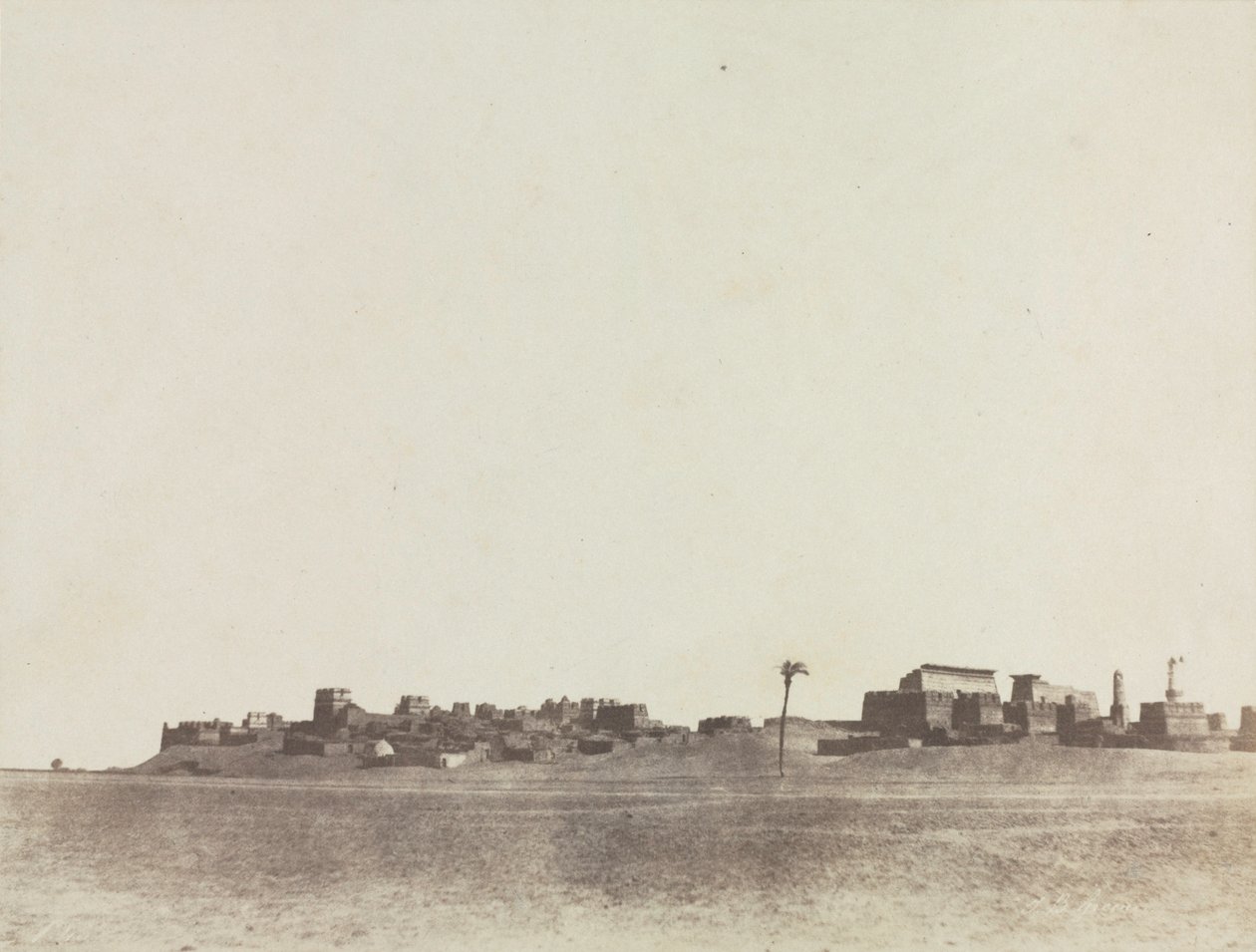 Pohled na Luxor, 1854. od John Beasley Greene