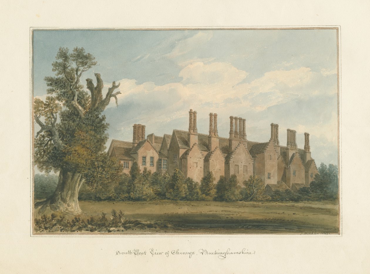 Buckinghamshire - Chenies Hall od John Buckler