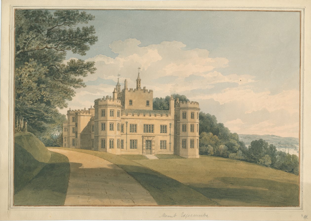Devonshire - Mount Edgecombe, 1821 od John Buckler