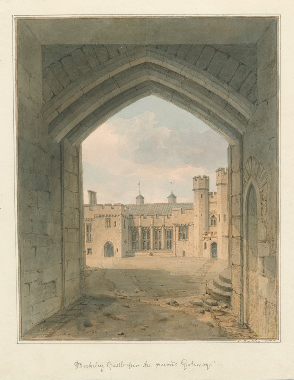 Gloucestershire – hrad Berkeley od John Buckler