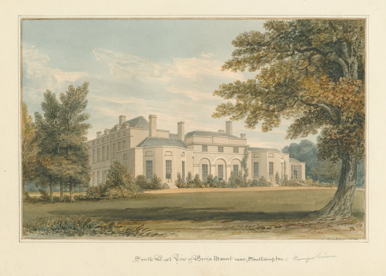 Hampshire – Southampton – Bevis Mount, 1824 od John Buckler