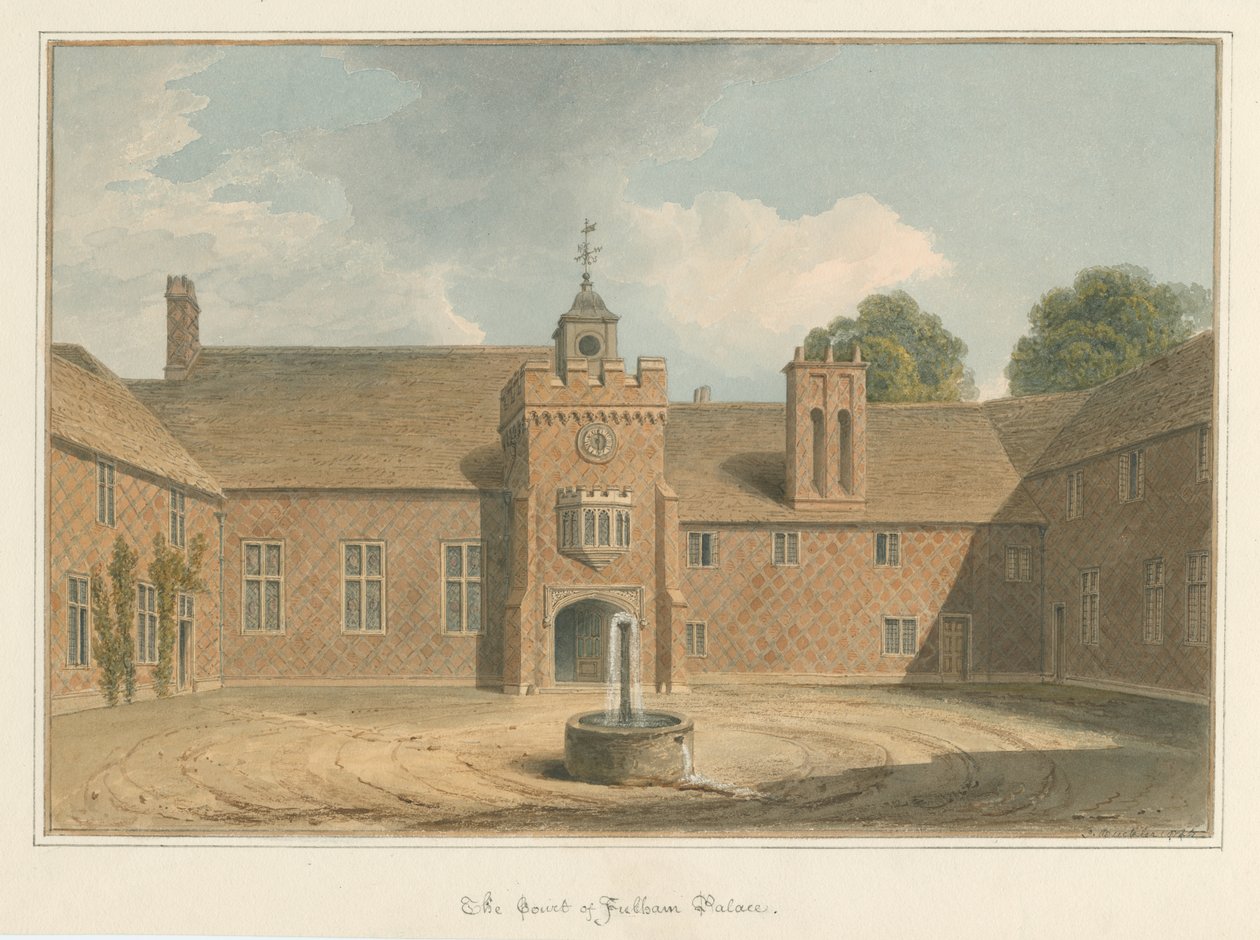 Middlesex - Fulhamský palác - Soud od John Buckler