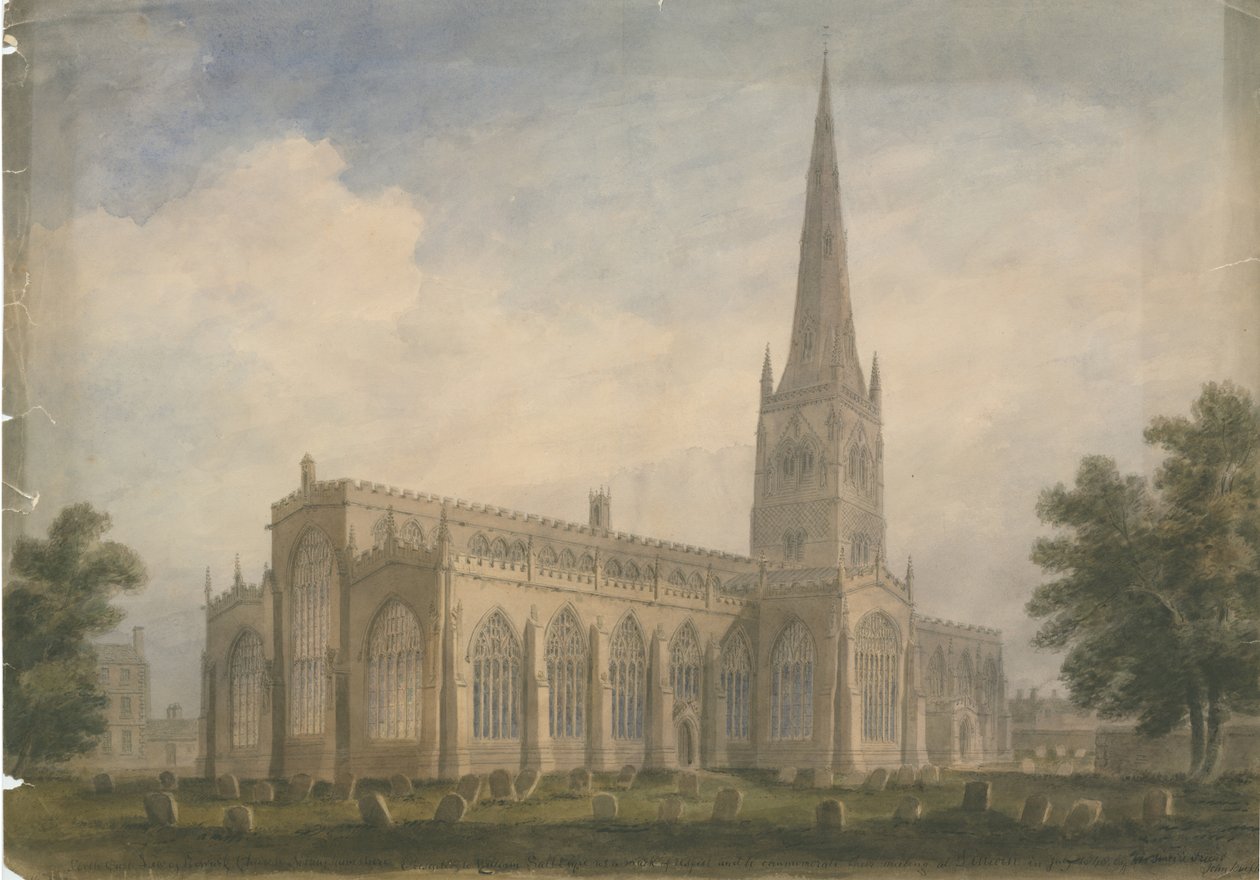 Nottinghamshire - Newark Church, 1809 od John Buckler