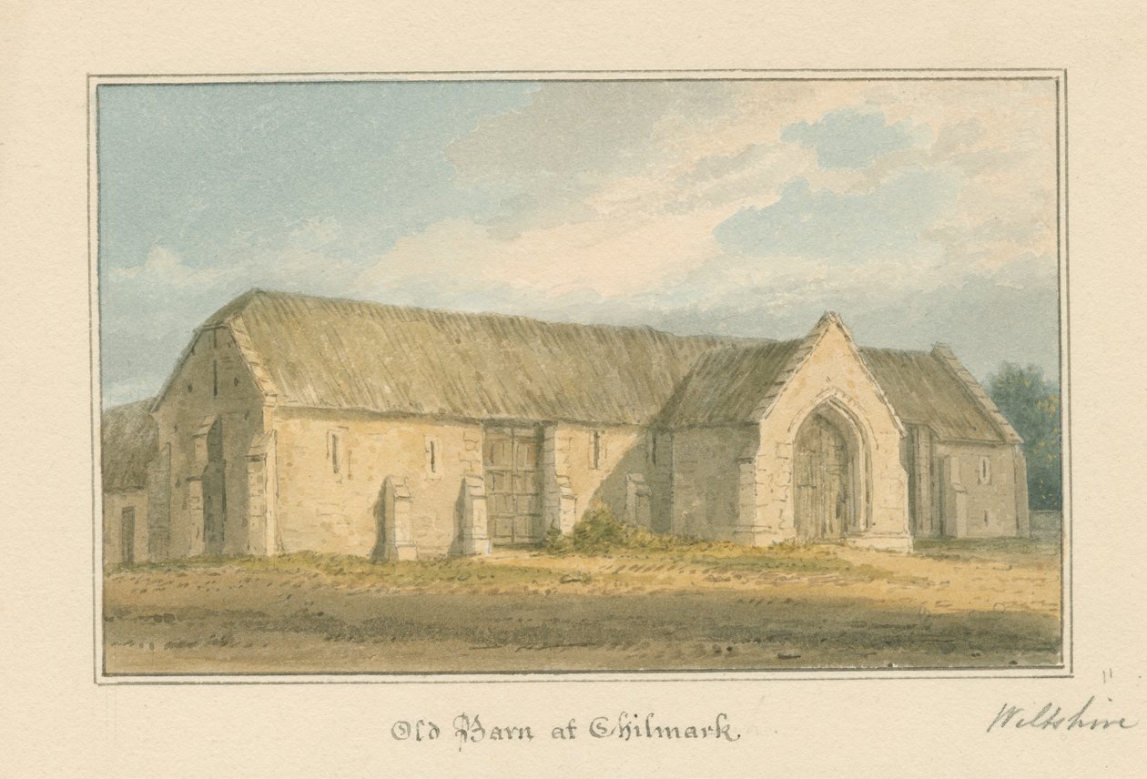 Wiltshire - Chilmark - Old Barn, 1817 od John Buckler