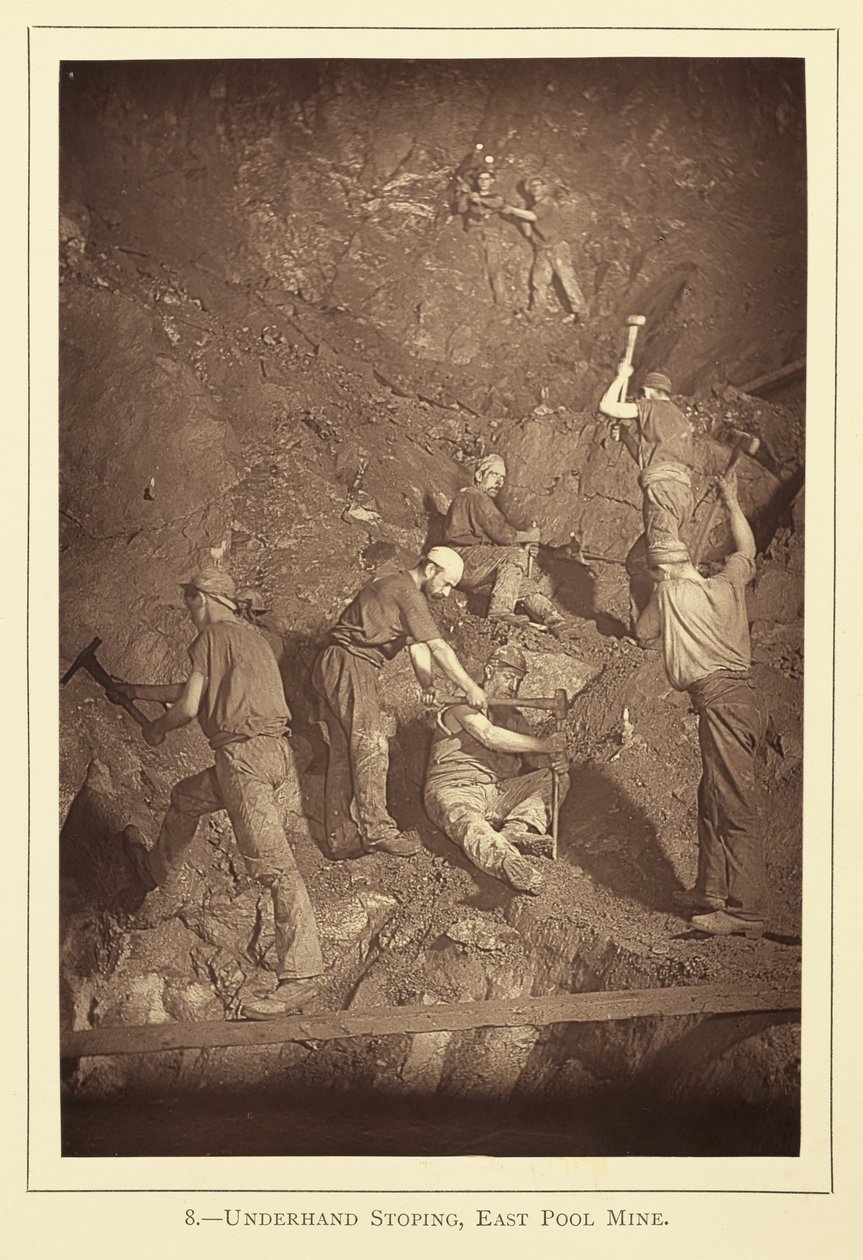 Underhand Stoping, East Pool Mine od John Charles Burrow