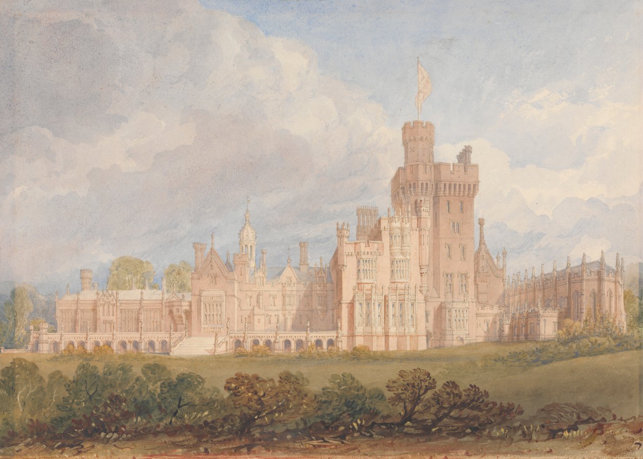 Costessey Hall, Norfolk od John Chessell Buckler