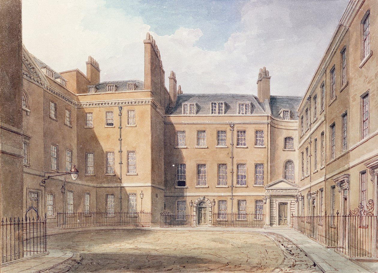Pohled na Downing Street, Westminster od John Chessell Buckler