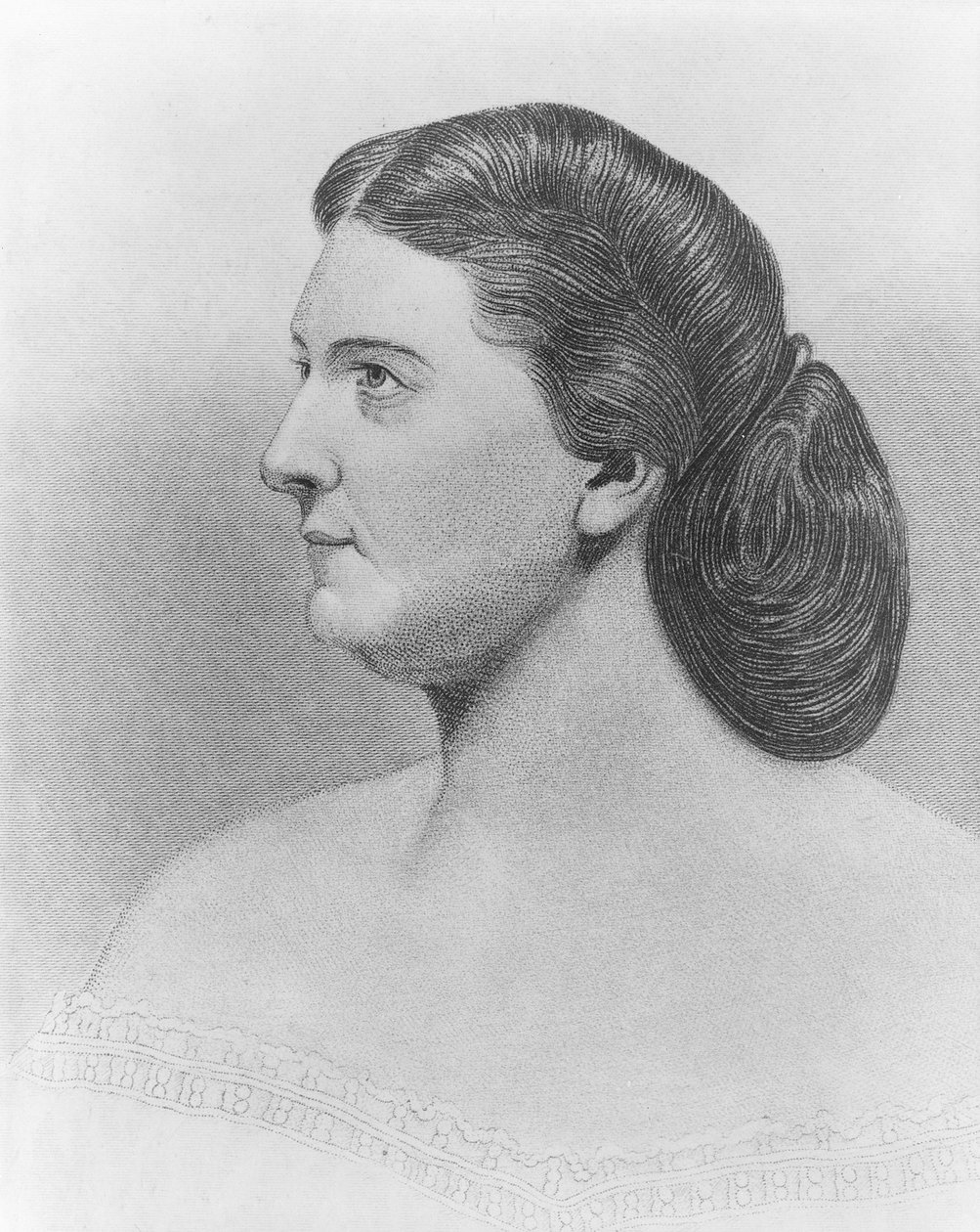 Harriet Lane, kolem roku 1860 od John Chester Buttre
