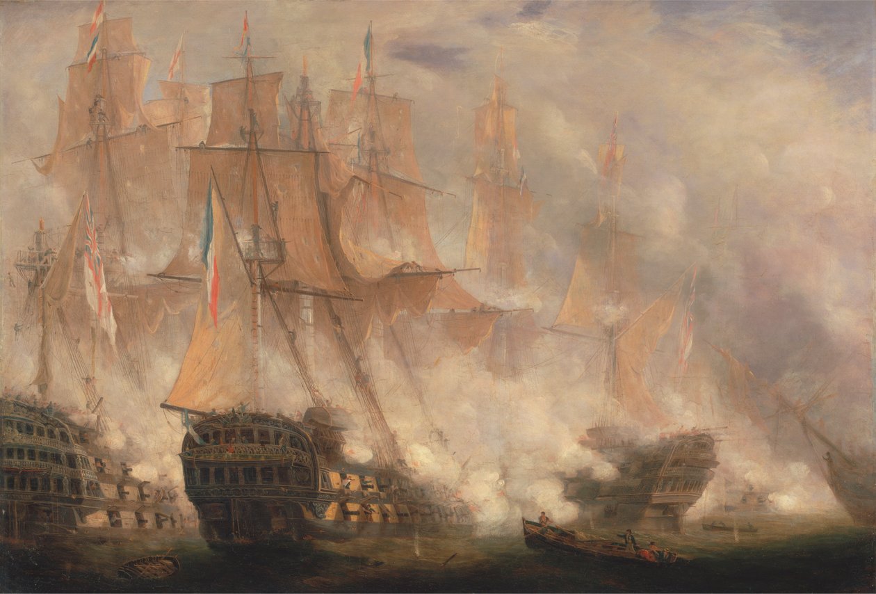 Bitva o Trafalgar od John Christian Schetky