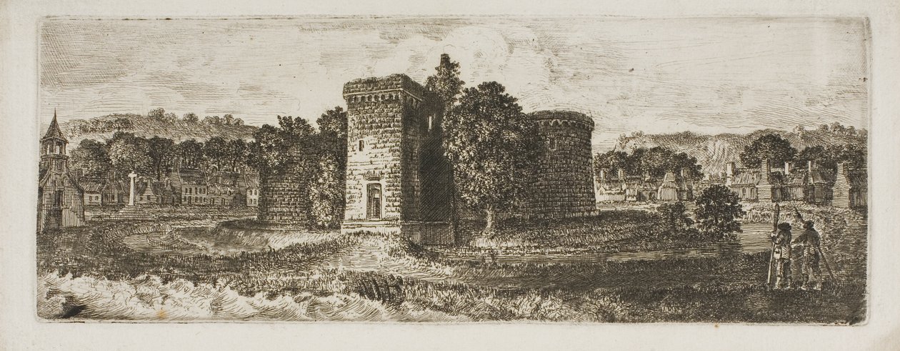 Hrad Rothesay od John Clerk of Eldin