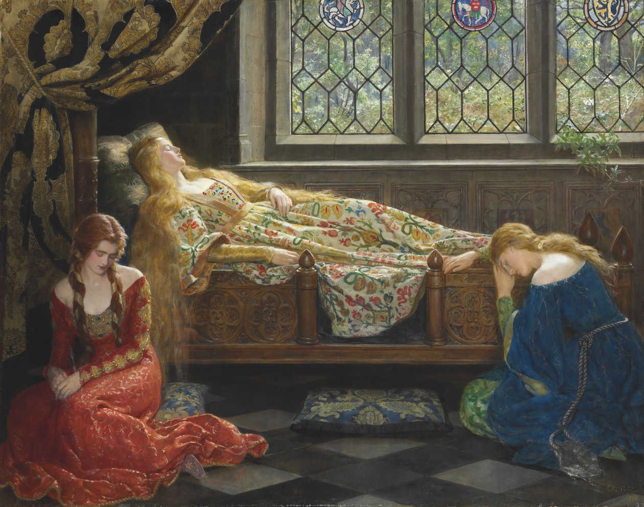 Spící kráska. od John Collier
