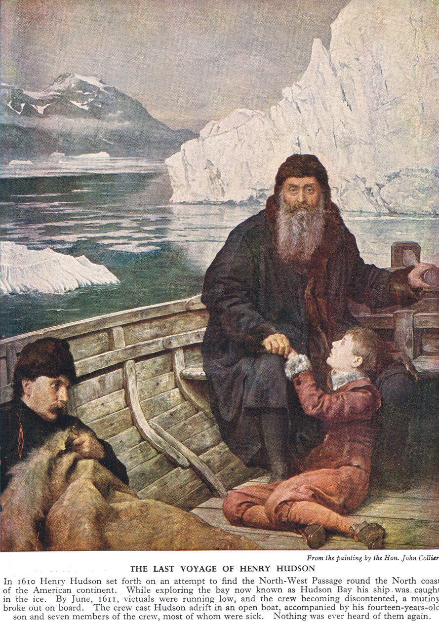 Poslední cesta Henryho Hudsona, c.1940 od John Collier