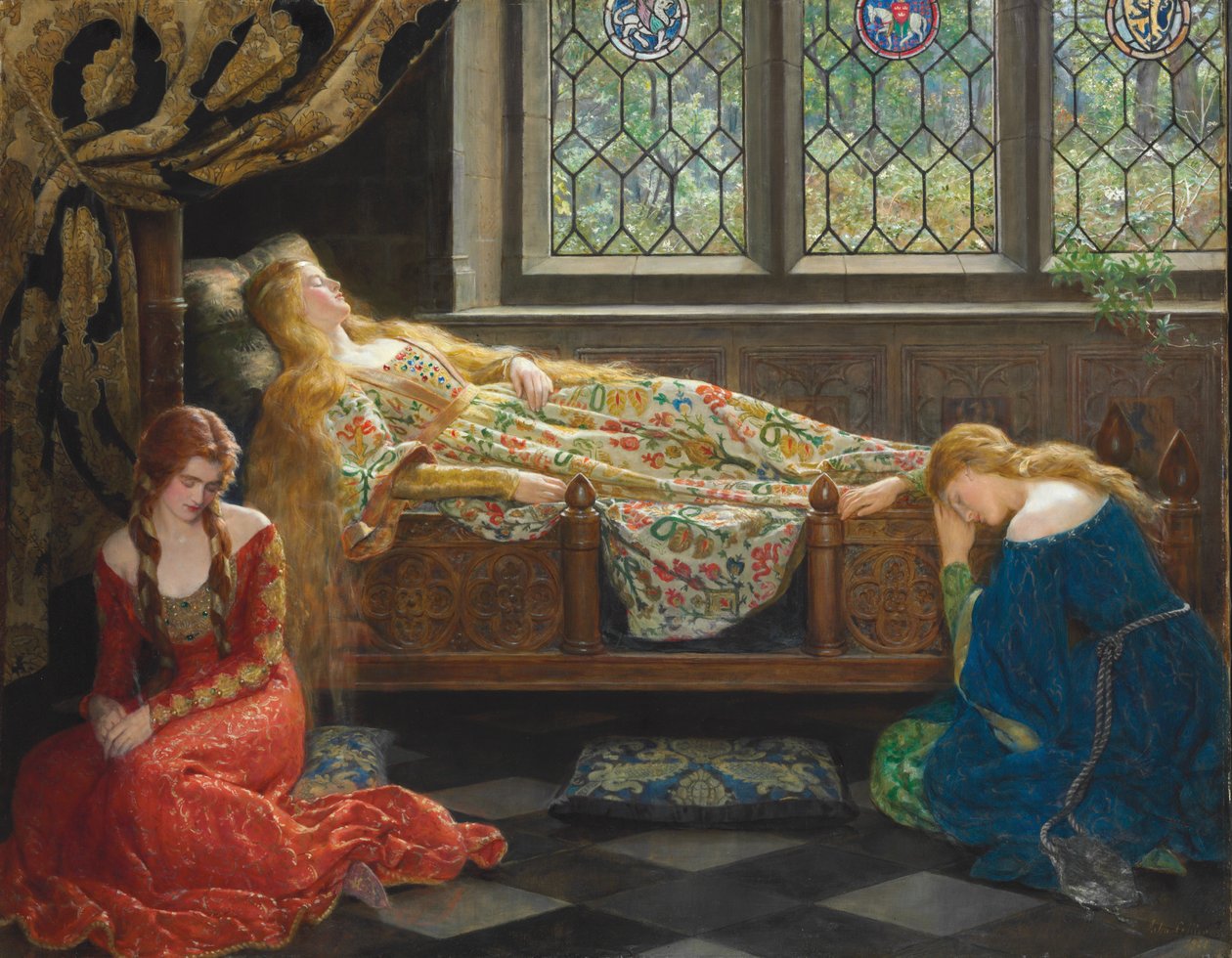 Spící kráska od John Collier