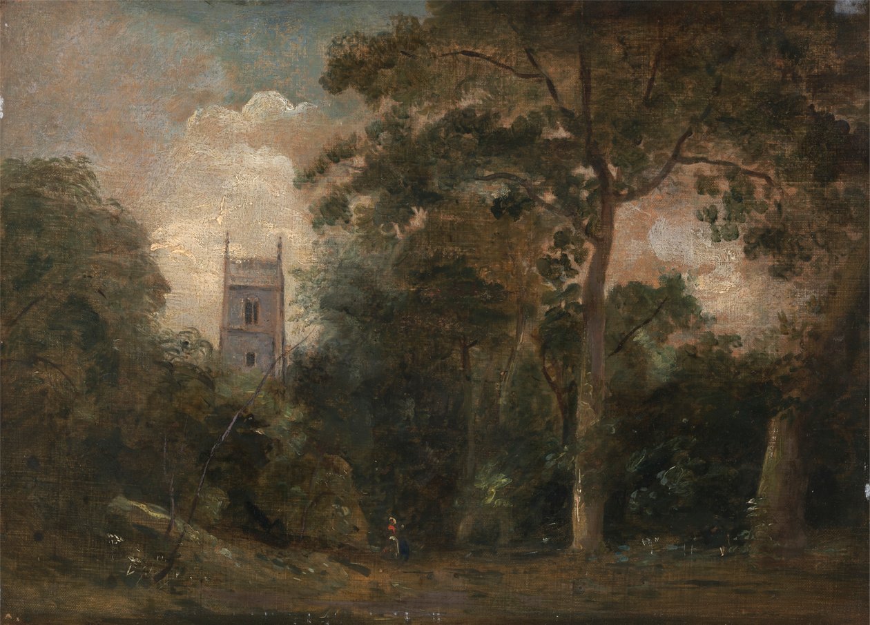 Kostel ve stromech od John Constable