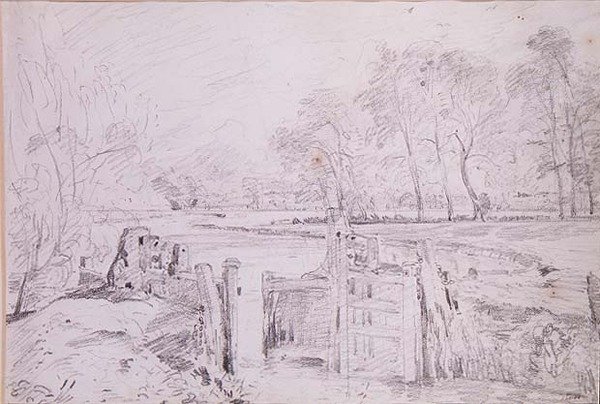 Zámek na Stour od John Constable