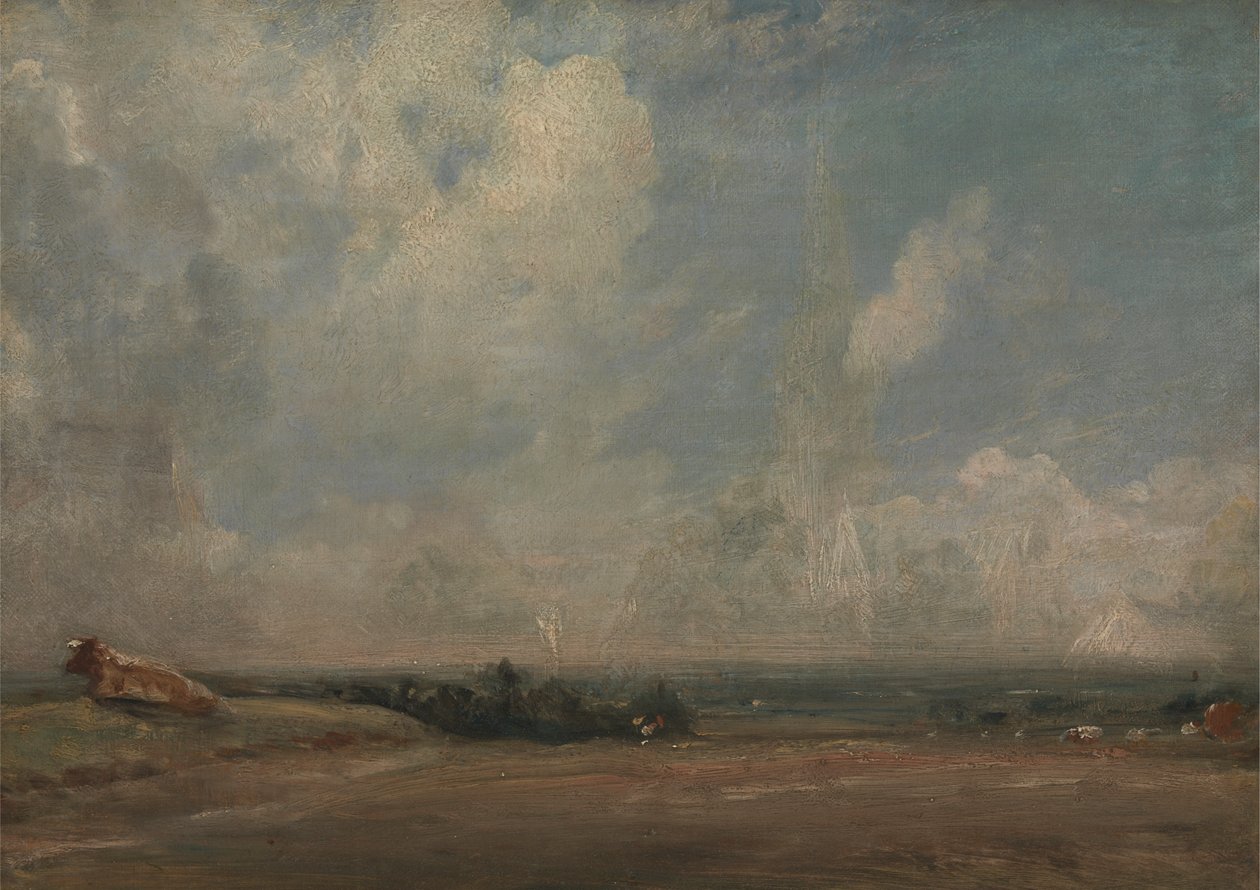 Pohled z Hampstead Heath (?) od John Constable