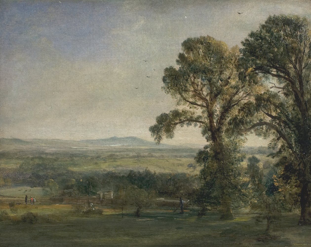 Bardon Hill, Coleorton Hall, ca. 1823. od John Constable