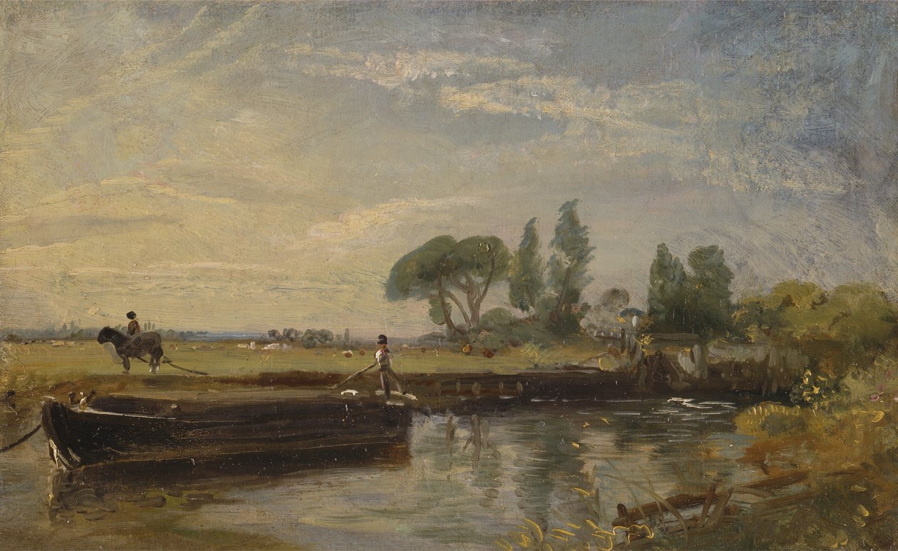 Člun pod zámkem Flatford, ca. 1810. od John Constable