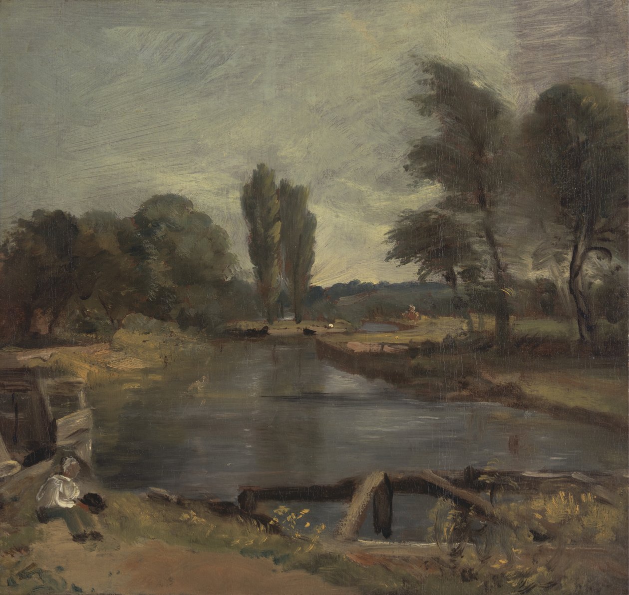 Flatford Lock, mezi 1810 a 1811. od John Constable