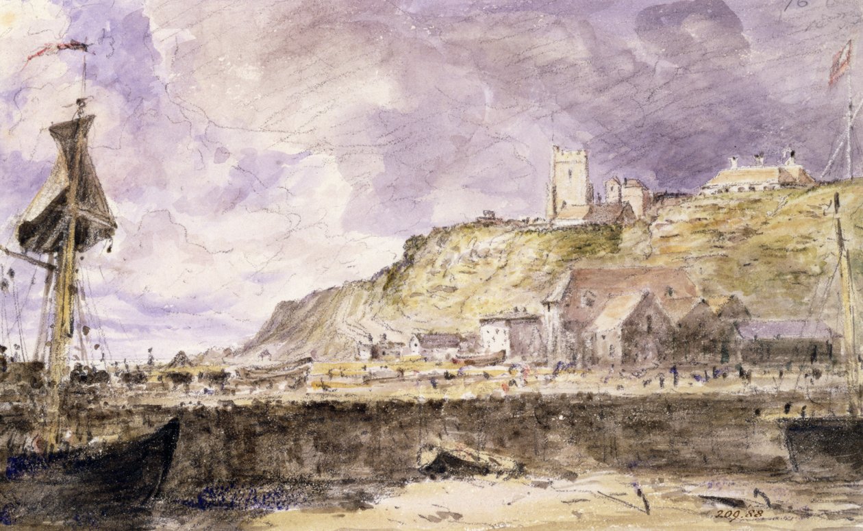 Folkestone Harbour, 1833 (wc) od John Constable
