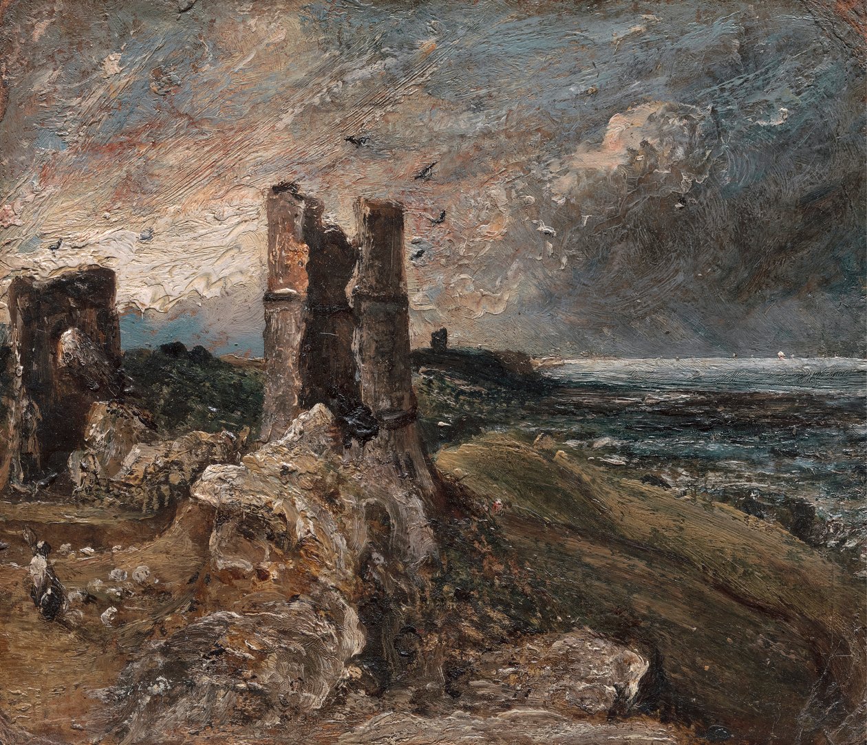 Hrad Hadleigh od John Constable