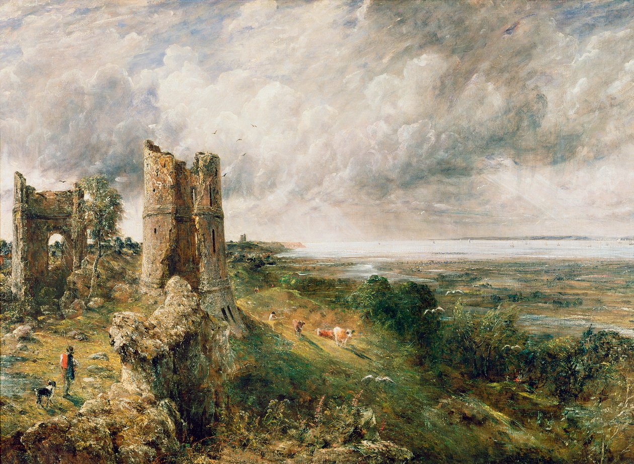 Hrad Hadleigh, 1829 od John Constable