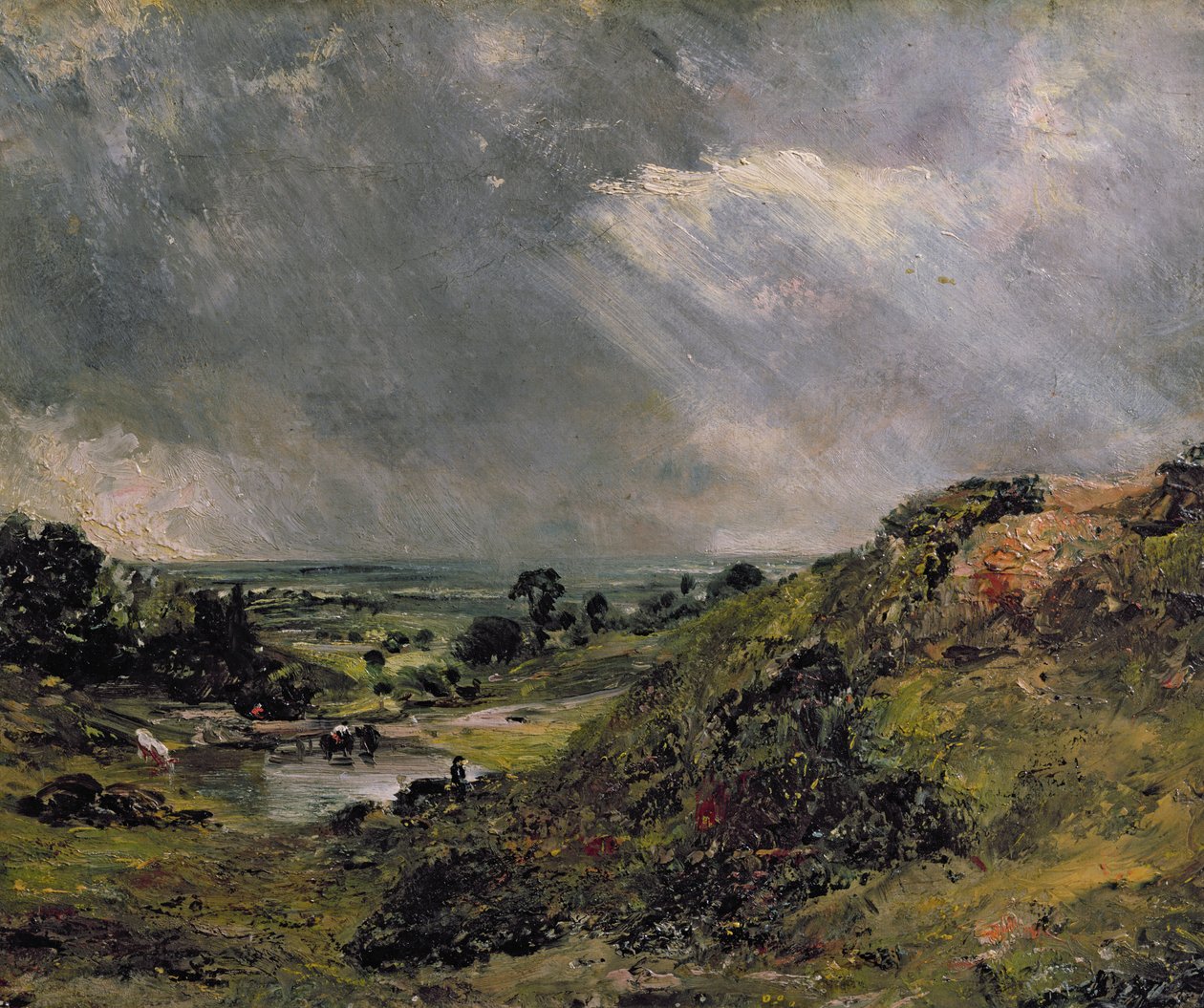 Hampstead Heath, Branch Hill Pond, 1828 od John Constable