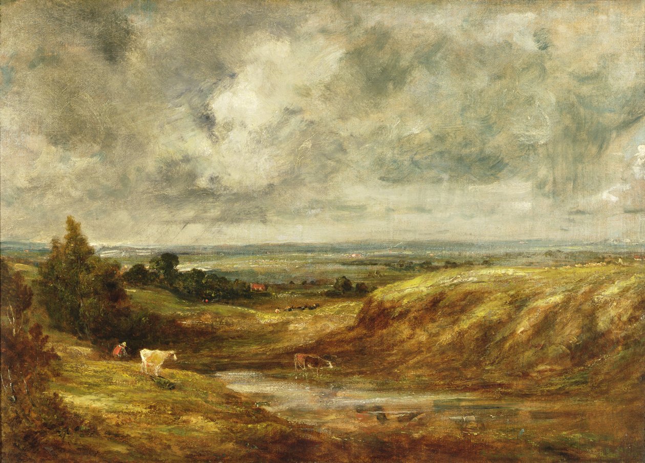 Hampstead Heath, kolem 1825-30 od John Constable
