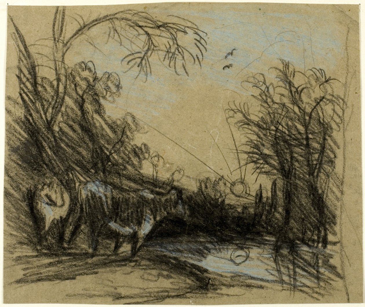Krajina s krávami od John Constable