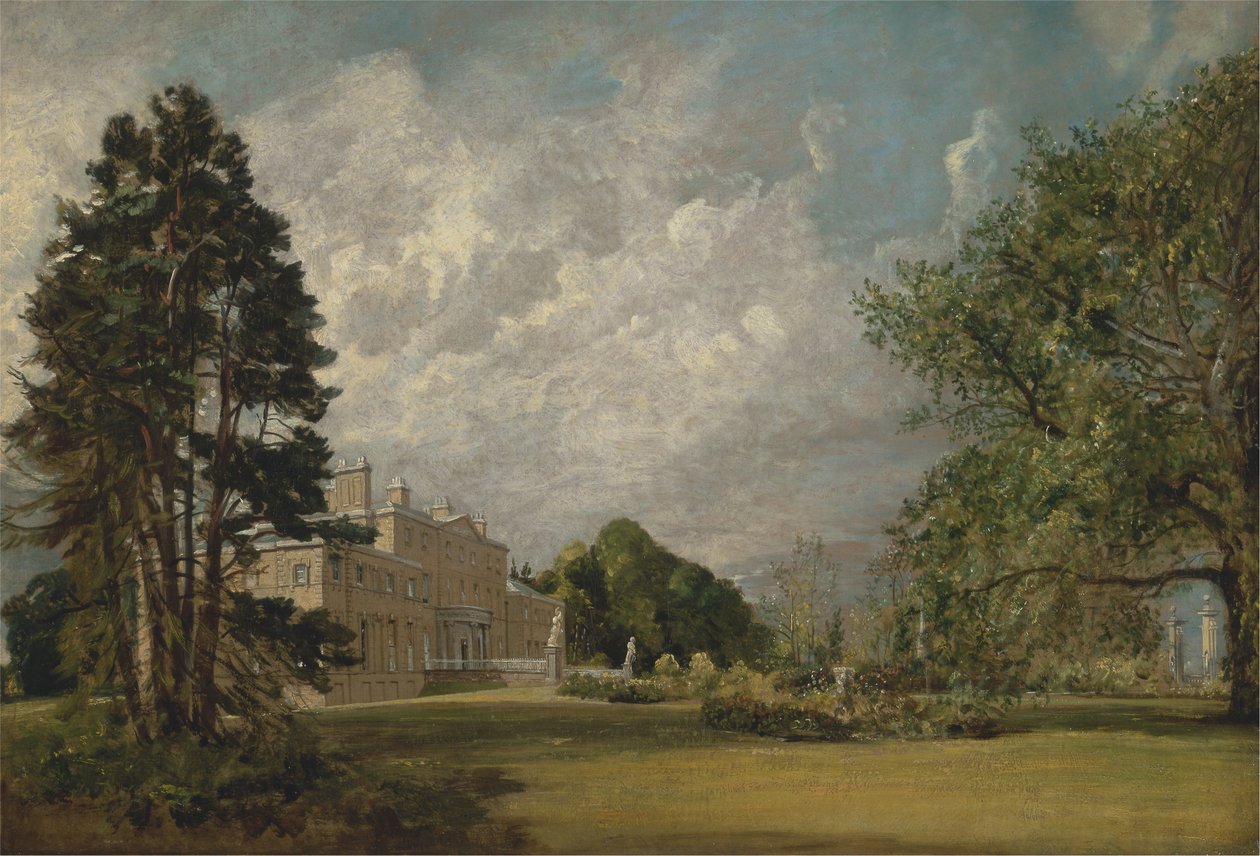 Malvern Hall, Warwickshire, kolem 1820-21 (olej na plátně) od John Constable