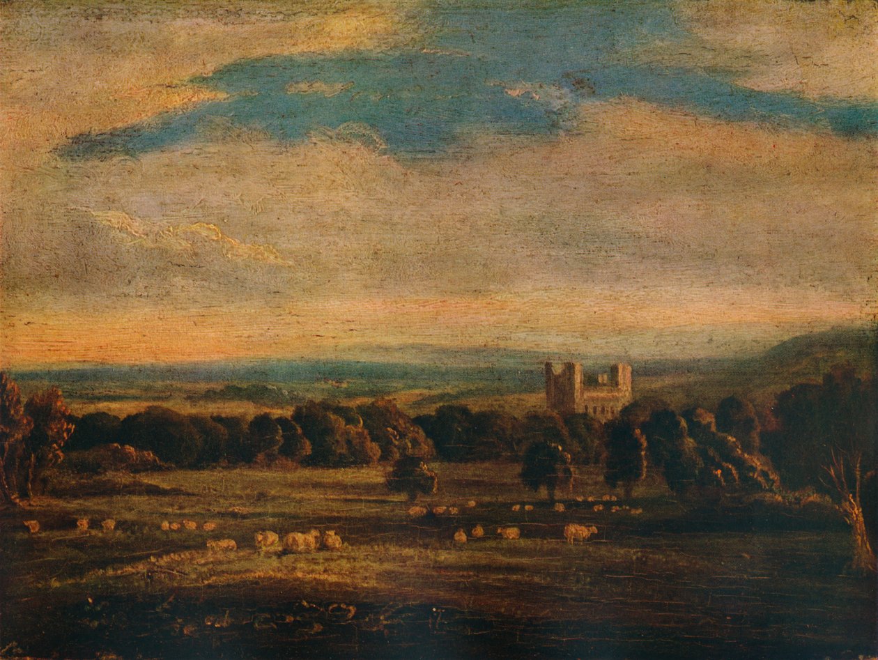 Hrad Naworth, c1826 od John Constable
