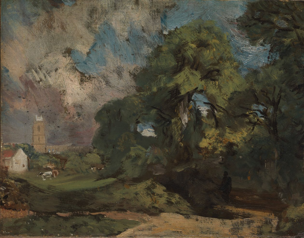 Stoke-by-Nayland, kolem 1810-11 od John Constable