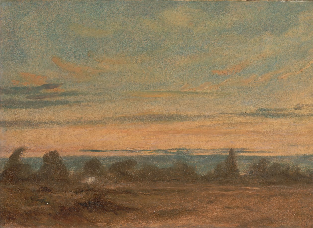 Letní - večerní krajina, ca. 1825. od John Constable