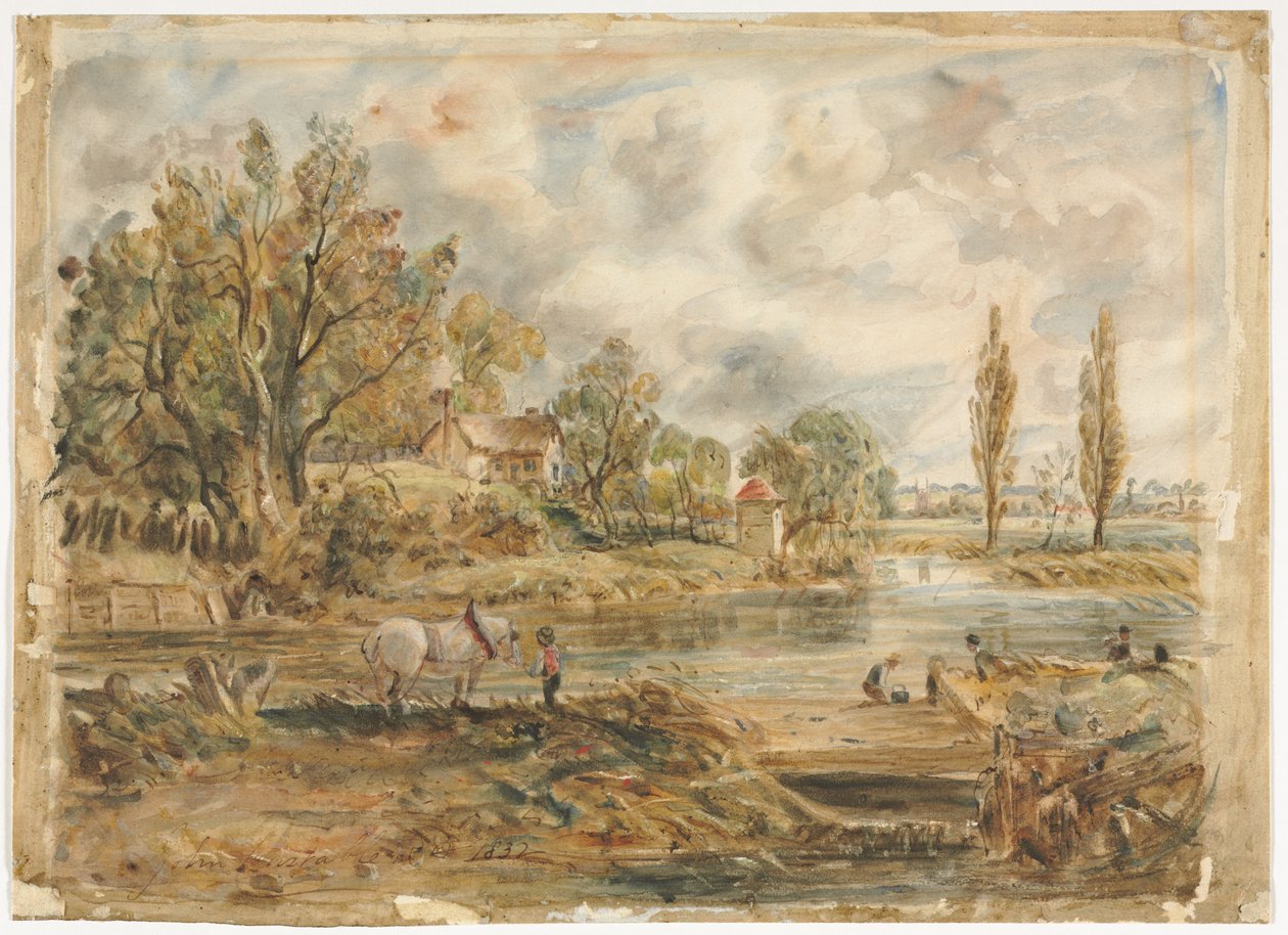 Bílý kůň. od John Constable