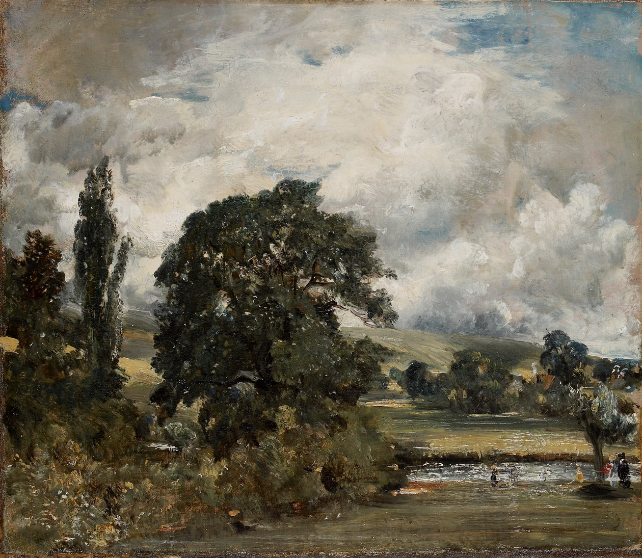 Water Meadows poblíž Salisbury, 1820-1829 od John Constable