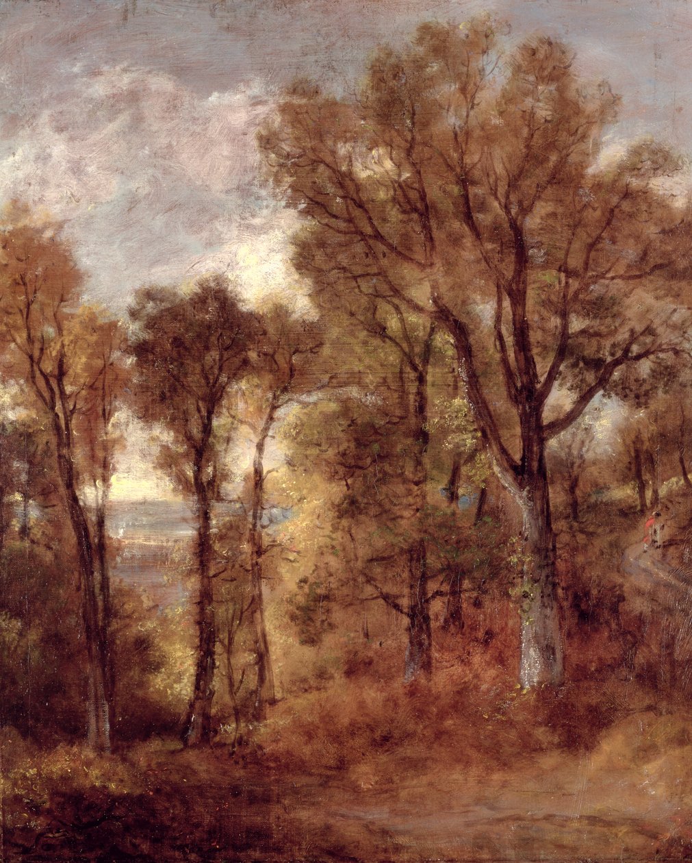 Woodland View v Suffolku (olej na plátně) od John Constable