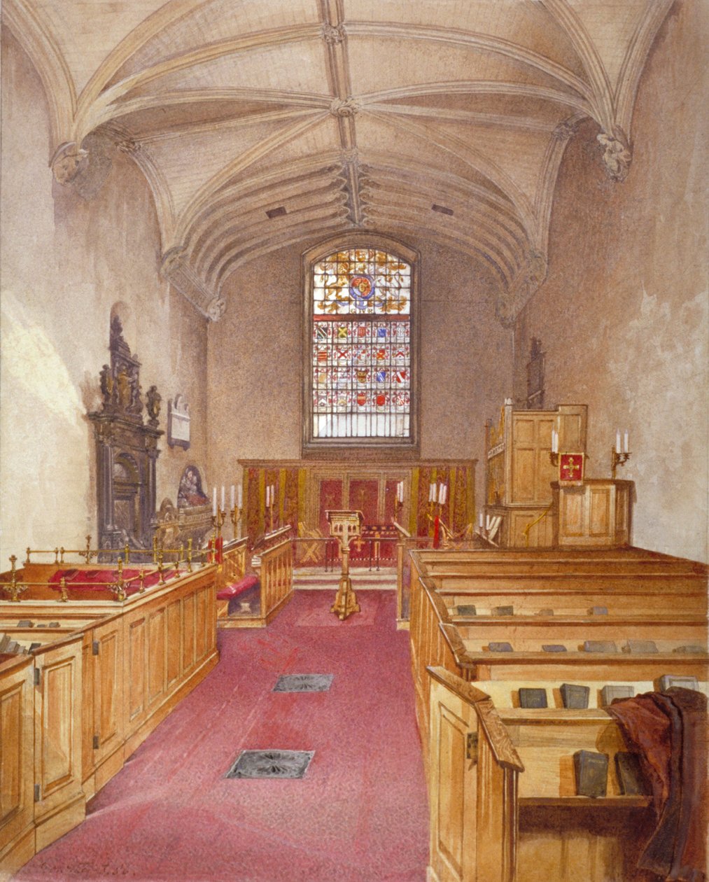 Rolls Chapel, Chancery Lane, Londýn, 1886 od John Crowther