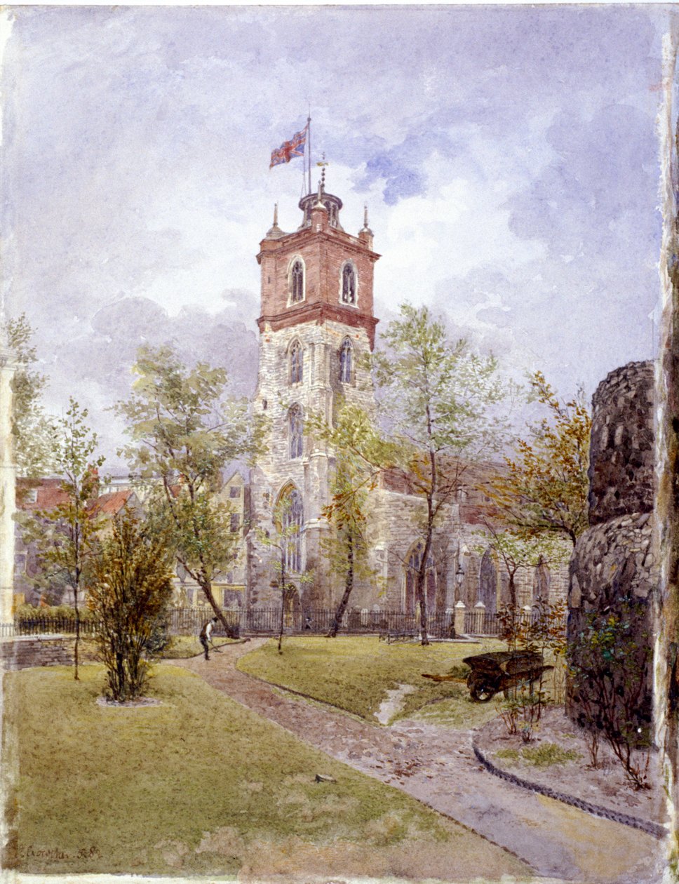 St Giles without Cripplegate, Londýn, 1882 od John Crowther