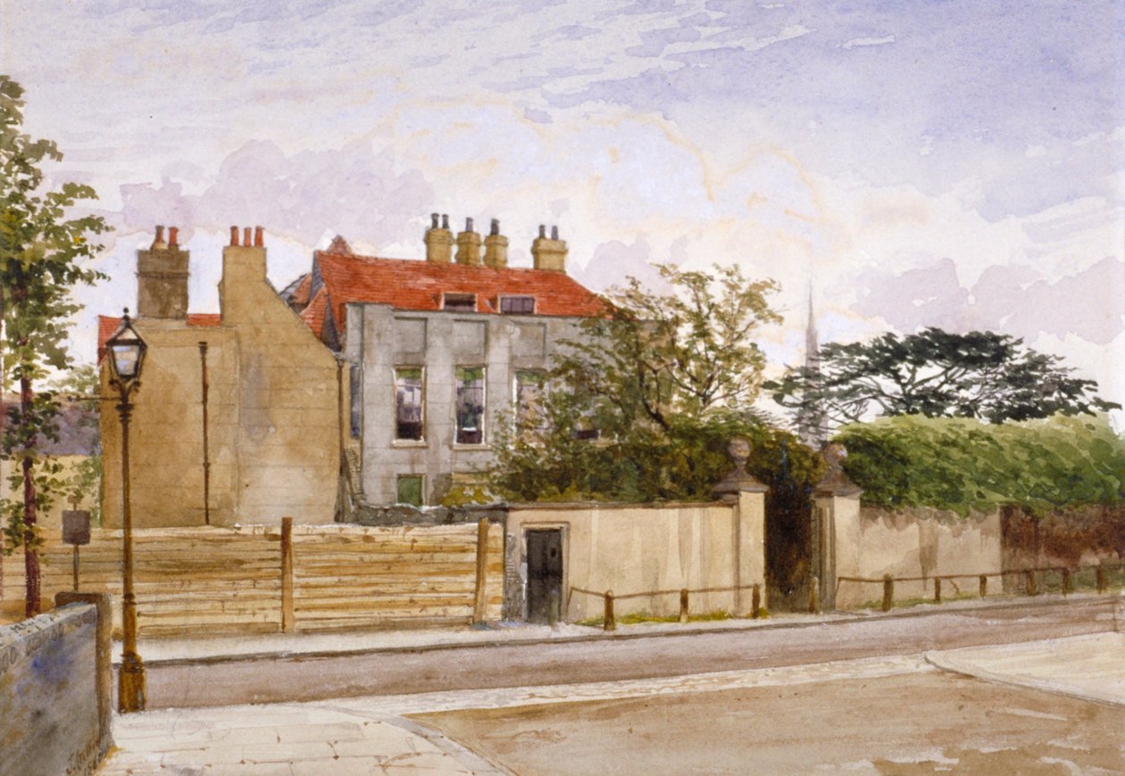 Pohled na Turret House, Lambeth, Londýn, 1880. od John Crowther